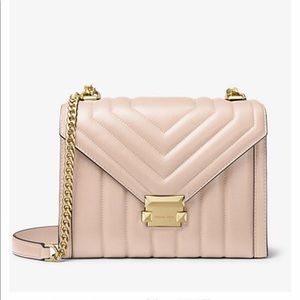 MK Whitney Large Quilted Crossbody